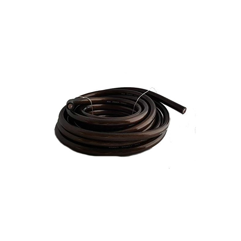 MR DJ 1/0 Gauge Black 25ft Power/Ground Wire True Spec
