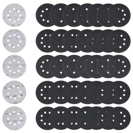40Pcs 125mm Schleifblätter 60/80/120/180/240 Körnung | Siliziumkarbid Schleifpapier für Autolack, Edelstahl, Holz & Spiegelpolitur | Nass-/Trockenschleifen Schleifmittel für Winkelschleifer