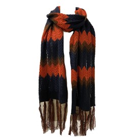 Agan Traders 236 Scf Unisex Colorful Warm Soft Knit Crochet Winter Scarf (78 x 30, Blue M)