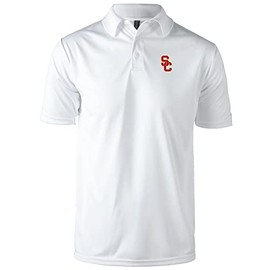 dunbrooke USC Trojans Edge Anti-Snag Polo, White, Medium