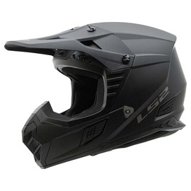LS2 Helmets Coz Full Face MX Motorcycle Helmet (Matte Black - Large)