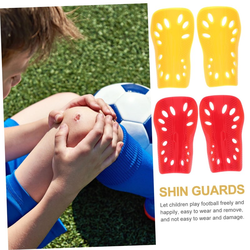 BESPORTBLE 2pairs Boy Girl Soccer Shin Guards Professional Protective Shin