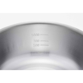 Yoshikawa SJ3627 Ayana Tabletop Pot, 7.1 inches (18 cm) (with scale)