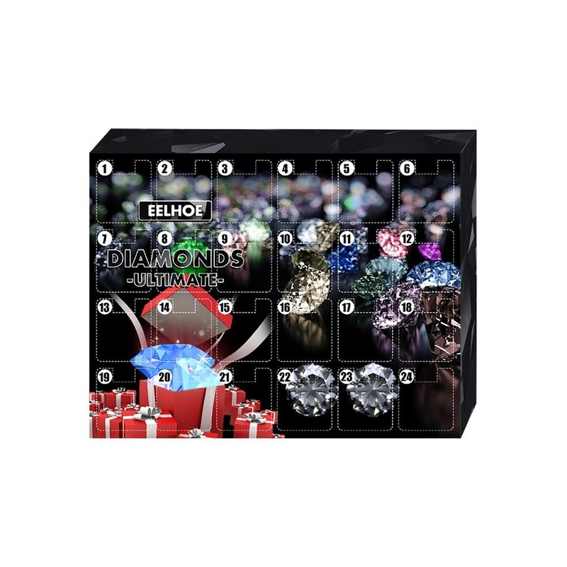 24Pcs/Set Christmas Countdown Calendar Toy Christmas Advent Calendar Decompression Gift
