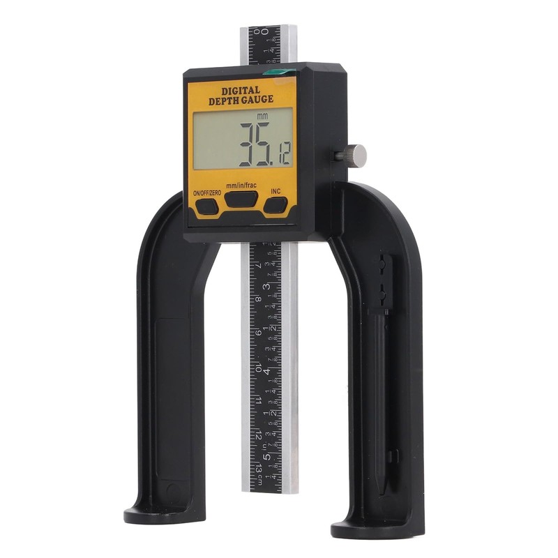Digital Height Gauge, 0 to 80mm Woodworking Depth Ruler, Multifunctional