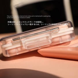 Pill Organizer Weekly A Set with 10 Small Pill Box , WOWHOUSE Daily Pill Case Free Combination Use(Beige)