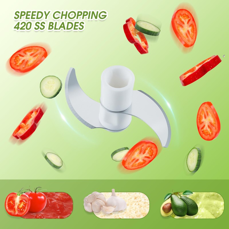 SAYIHEXIHE Garlic Chopper Mini Manual Hand Food Chopper for Kitchen