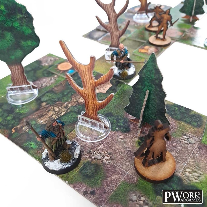 PWORK WARGAMES The Forest - RPG Modular Map Tiles -