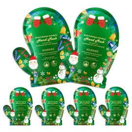 DWDiWen Hand Masks, 6 Pairs Hydrating Exfoliating Hand Peeling Mask, Smooth Hand Masks Moisturizing Gloves Overnight for Dry, Rough, Cracked Hands, Hand Skin Moisturizer Glove for Women Men（O