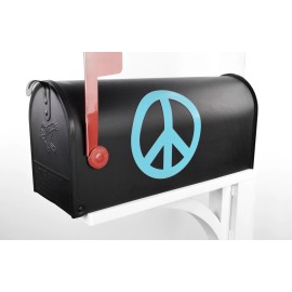 Jillions of Things Mailbox Magnet Partial Cover Peace Sign  Assorted Colors Large Car Multi Use - Light Blue