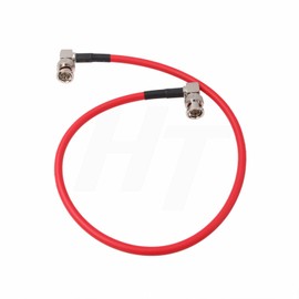 HangTon 12G SDI Raw 4K 60p Video Cable Right Angle BNC Coaxial Shielded for Sony FS7 FX9 FX6 Alexa DSMC2 Camera Blackmagic SmallHD Atomos Monitor (50cm, Red)