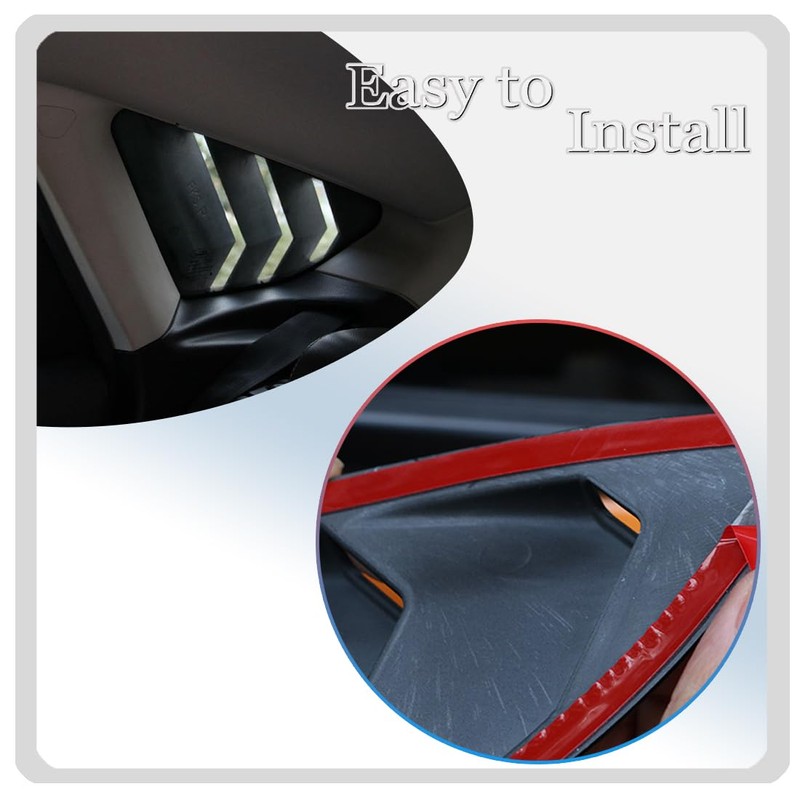 MUXEE Window Louver 2Pcs Side Vent Window Louvers for Lexus