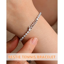 D Dongjiangjin Gift Best Friend Bestie Birthday Gifts for Women Best Friend Bestie Bracelet