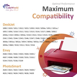 301XL Printer Cartridges, 301 Colour XL Replacement for HP 301 Printer Cartridges Colour Compatible with HP DeskJet 2540 2050 2510 1050 1510 3050 1000 1010 Envy 4500 4504 5320 5530 45 07 OfficeJet