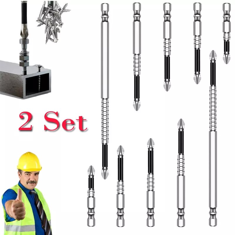 Unbranded 2SET High-Magnetic Screwdriver Drill Bit,Strong Magnetic Durability Drill Bit