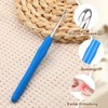 Doxiru Crochet Hooks 4 mm Colourful Knitting Crochet, High-Quality Aluminium