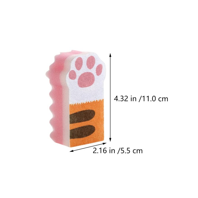 Kitchen Scrub Cat Paw: Non Scratch Dishwashing Sponge Cute Cat