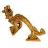 Purpledip 11425A Brass Mythical Dragon Mystical Oriental Theme Door Window