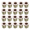 sourcing map Thread Insert Nut Zinc Alloy Hexagon Socket M5