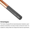 PATIKIL Copper Coated Gouging Carbon Electrode Rods, 6mm/0.23 Inch Dia,