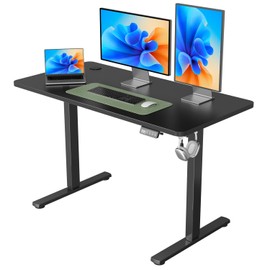 NearHub Electric Height Adjustable Standing Desk,48×24 Inches Sit Stand Up Down Computer Table,Ergonomic Memory Rising Desks for Work Office Home