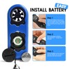 Portable Handheld Anemometer, GR-816B Mini Anemometer with 0.3-30 m/s, Backlight