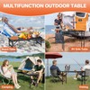 FUNYKICH 3ft Camping Folding Table with 3 Height(35.4'' Lx15.7'' W),