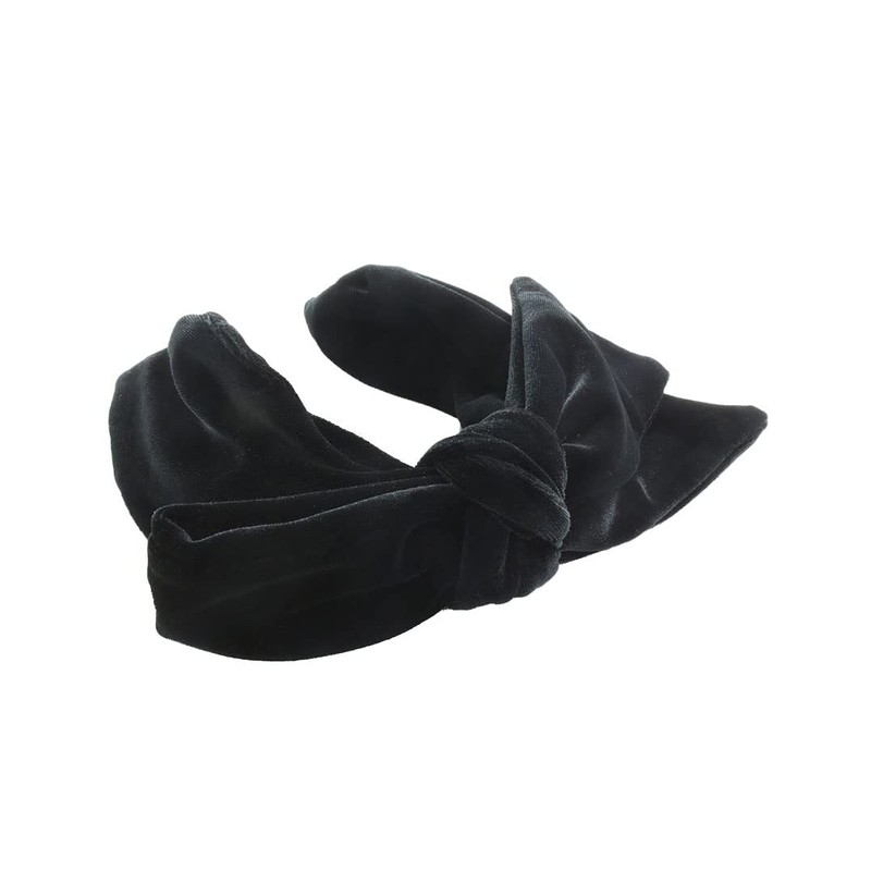 VINGTAINE HK-291 Hair Headband Velour Ribbon Removable Daily Simple Hair
