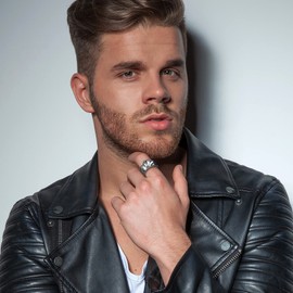 JewelryWe Vintage Poker Card Ring Spade Flush Chunky Flush Statement Band Adjustable Open Rings, Size 8-11