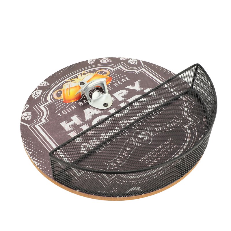 Wall Bottle Opener and Catcher Retro Design Decorative Beer Bottle