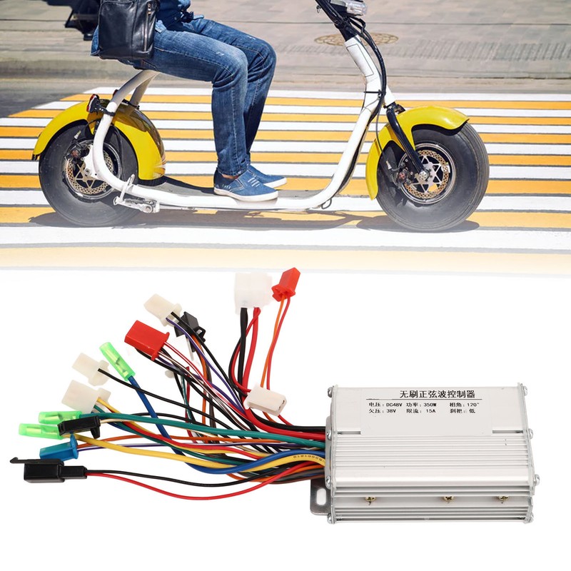 48V 350W Electric Bike Brushless Controller Aluminum Alloy Electric Scooter