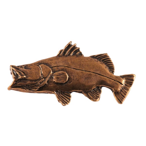 Handcrafted Copper Plated Barramundi Magnet Gift for Fishermen Home Office