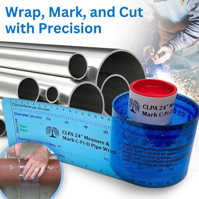 CLPA 24" Diameter Measure & Mark C-Pi-D Pipe Wrap Around