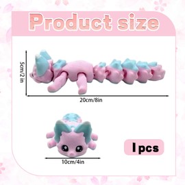 YSFVNP 3D Printed Fox, 3D Animals, 3 D Printed Animals The Cotton Candy Fox 8 Inches - 3D Printed Fidget Fantasy Creature ﻿