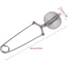 Silver Mesh Strainer Snap Ball Loose Leaf Tea Infuser Stainless