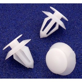 Interior Door Card Trim Fastener Clips x10 - White (2345957)