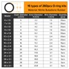 Lyeteung 260-PCS Nitrile Rubber O-Ring Assortment Kit - 15 Sizes,