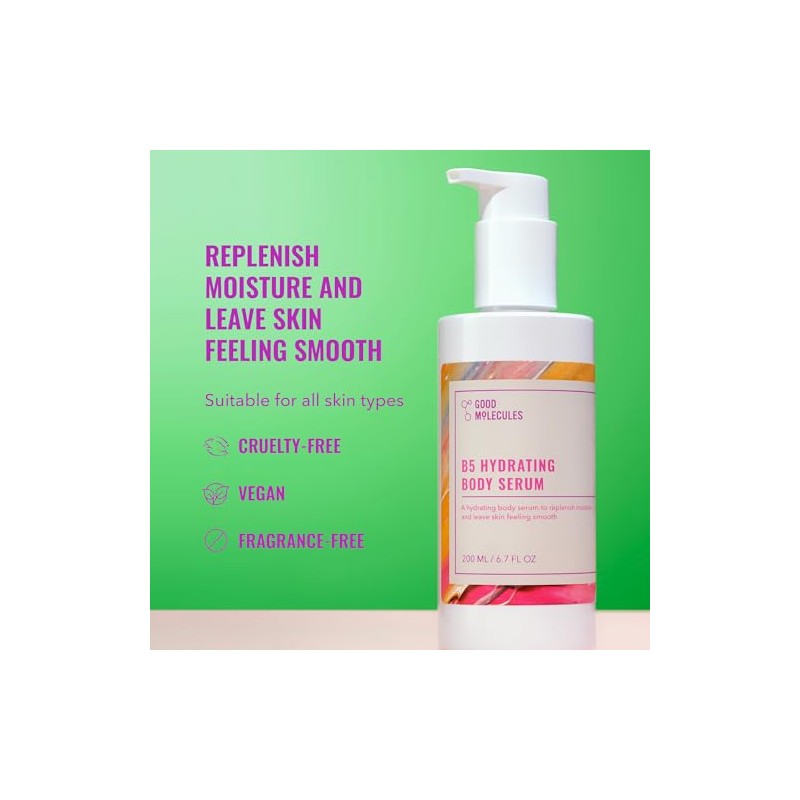 Good Molecules B5 Hydrating Body Serum 200ml/6.7oz - Moisturizing Serum