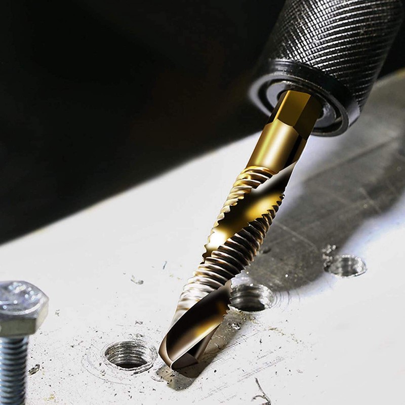 Girls'Love Talk 6PCS Thread Tap Drill Bit Set Hand Tap