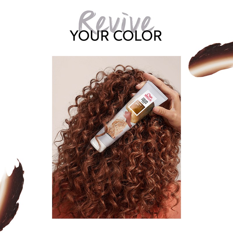 Wella Professional Color Fresh Mask, Temporary Color Refresh Treatment, Caramel