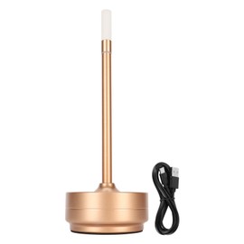 LED Cordless Table Lamp with Touch Sensor Portable LED Table Lamp USB Type C Rechargeable Bedside Lamp for Restaurant Bars Home Rose Gold