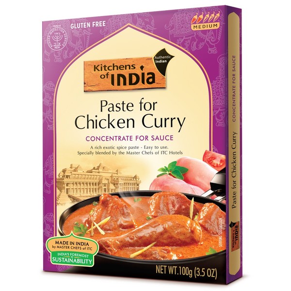 Kitchens Of India Paste, Chicken Curry, 3.5-Ounces (Pack of 6)