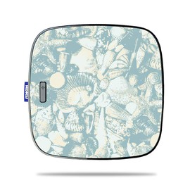 MightySkins Skin for Roku Ultra - Blue Seashells | Protective, Durable, and Unique Vinyl Decal wrap Cover | Easy to Apply, Remove, and Change Styles | Made in The USA