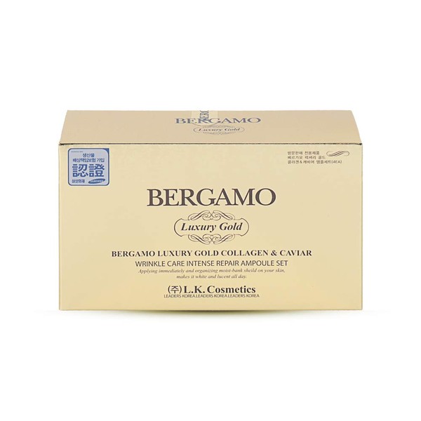 Bergamo - Luxury Gold Collagen & Caviar Wrinkle Care Intense Repair Ampoule Set - Facial Care
