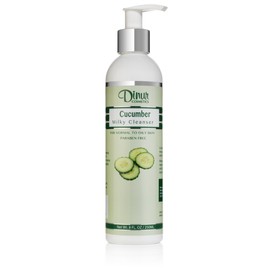 Dinur Cosmetics Cucumber Milky Cleanser Non Foaming Refreshing Removes Dirt MakeupIdeal for Oily Skin Soft Suple & Radiant Skin 8 fl. oz. 250 ml.