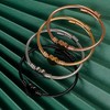 MILAKOO Bangle for Women Heart Bead Love Stainless Steel Cuff
