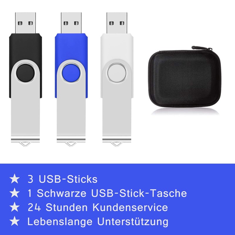 AreTop 16 GB USB Stick with USB Memory Stick Bag,