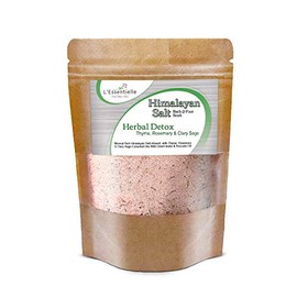 Himalayan Pink Bath Salt Soak 100g – Herbal Detox with Thyme, Rosemary & Clary Sage