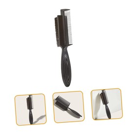 Baluue 4sets Hair Teasing Brush for Women Double-sided Smoothing Brush Nylon Bristle Parting Combs Slick Back Hair Brush Travel Hair Brush Barber Tool 2pcs*4