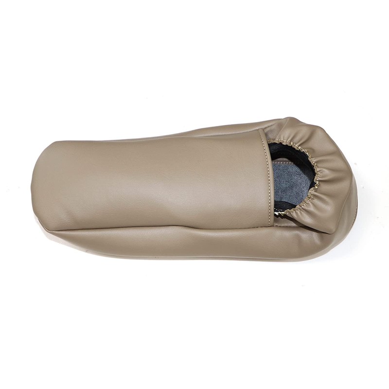 NLQR 2Pcs Replacement Seat Armrest Cover Microfiber Leather Tan Compatible
